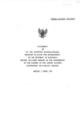 High Level Segment Statement COP1 Indonesia 19950405