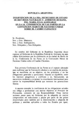 High Level Segment Statement COP1 Argentina 19950405