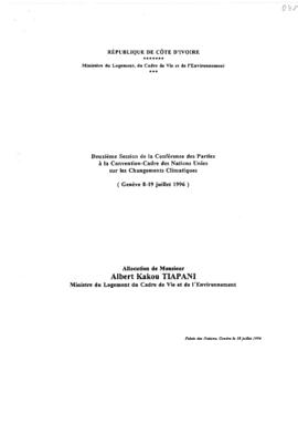 High Level Segment Statement  COP2 Côte d'Ivoire 19960718