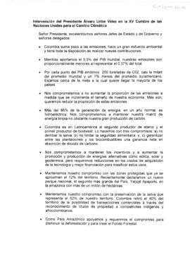 High Level Segment Statement COP15 Colombia 20091217