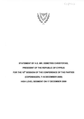 High Level Segment Statement COP15 Cyprus 20091217
