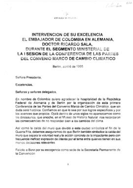 High Level Segment Statement COP1 Colombia 19950406
