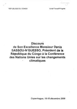 High Level Segment Statement COP15 Congo 20091217