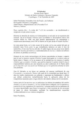 High Level Segment Statement COP15 El Salvador 20091217