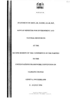 High Level Segment Statement  COP2 Kenya 19960718