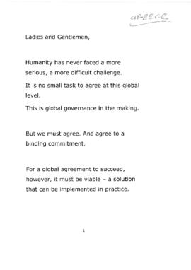High Level Segment Statement COP15 Greece 20091217