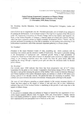 High Level Segment Statement COP5 Nepal 19991102