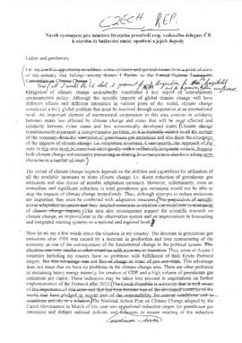 High Level Segment Panel Statements(s) COP10 Czechia 20041216
