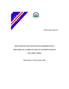 High Level Segment Statement COP22 Cabo Verde 20161116