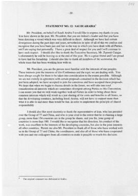 Statement Closing of COP6-2 Saudi Arabia 20010723