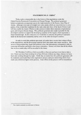 Statement Closing of COP6-2 China 20010723