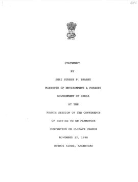 High Level Segment Statement  COP4 India 19981112