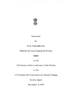High Level Segment Statement COP3 India 19971208
