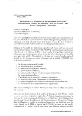 High Level Segment Statement COP6 Côte d'Ivoire 20001122