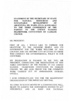 High Level Segment Statement COP3 Argentina 19971208