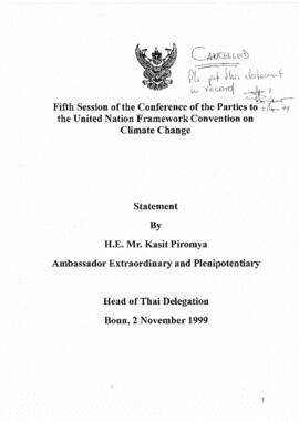 High Level Segment Statement COP5 Thailand 19991102