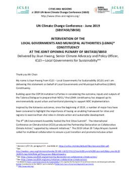 Statement Opening of SB50 LGMA Constitutency 20190617