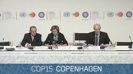 COP15 Press briefing COP President and UNFCCC Executive Secretary 20091212 1900-1925 Floor