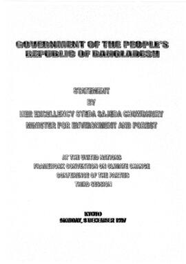 High Level Segment Statement COP3 Bangladesh 19971208
