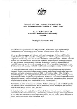 High Level Segment Statement COP6 Australia 20001121