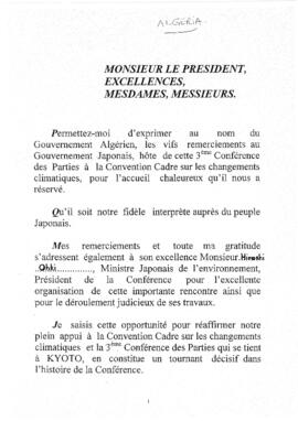 High Level Segment Statement COP3 Algeria 19971208