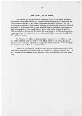 Statement Closing of COP6-2 India 20010723