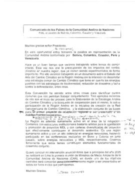 High Level Segment Panel Statements(s) COP10 Peru on behalf of Andean States 20041216