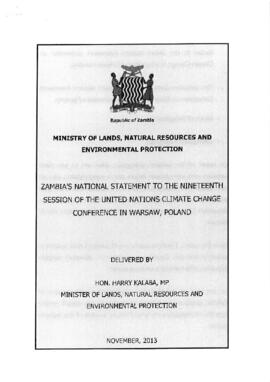 High Level Segment Statement COP19 Zambia 20131120