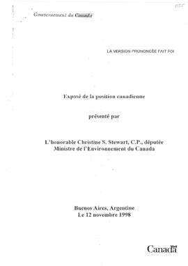 High Level Segment Statement  COP4 Canada 19981112