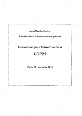 Statement High Level Leaders Event COP21 European Union 20151130