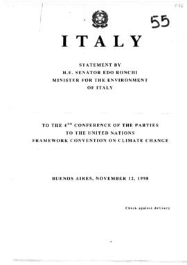 High Level Segment Statement  COP4 Italy 19981112