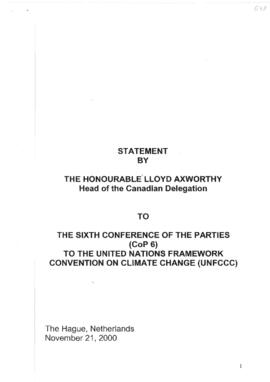 High Level Segment Statement COP6 Canada 20001121
