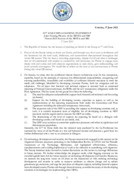 Statement Closing of SB2021 Guinea on behalf of the G77 and China 20210617