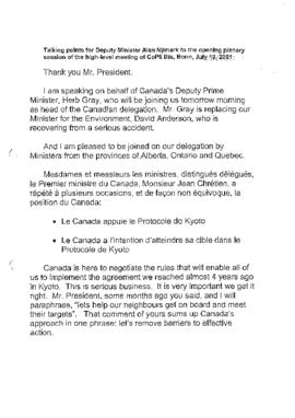 High Level Segment Statement COP6-2 Canada 20010719
