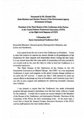 High Level Segment Statement COP3 COP President 19971208