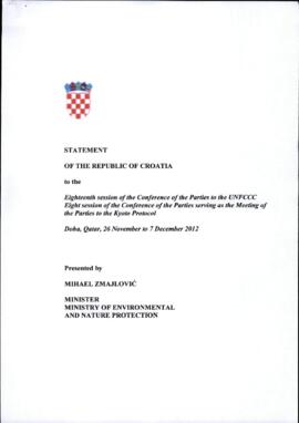 High Level Segment Statement COP18 Croatia 20121206