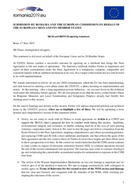 Statement Opening of SB50 Romania on behalf of European Union 20190617