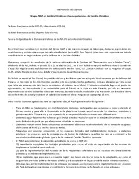 Statement Opening of SB2021 Nicaragua on behalf of ALBA 20210531